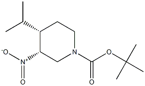 Cis-tert-butyl 4-isopropyl-3-nitropiperidine-1-carboxylate Structure