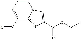 8-ForMyl-iMidazo[1,2-a]pyridine-2-carboxylic acid ethyl ester Structure