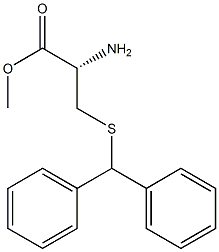 (S)-Methyl 2-aMino-3-(benzhydrylthio)propanoate Structure