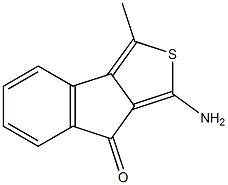 1-AMino-3-Methyl-8H-indeno[1,2-c]thiophen-8-one Structure