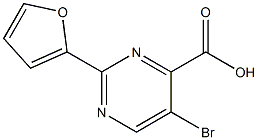 5-broMo-2-(furan-2-yl)pyriMidine-4-carboxylic acid Structure