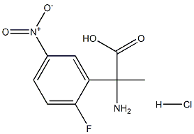 2-aMino-2-(2-fluoro-5-nitrophenyl)propanoic acid hydrochloride 구조식 이미지