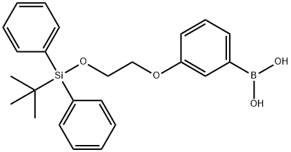 (3-(2-((tert-butyldiphenylsilyl)oxy)ethoxy)phenyl)boronic acid Structure