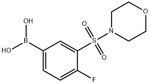 (4-fluoro-3-(morpholinosulfonyl)phenyl)boronic acid 구조식 이미지