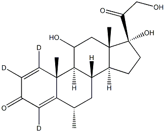 6alpha-Methylprednisolone-D3 구조식 이미지