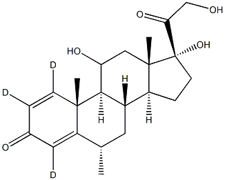 6alpha-Methylprednisolone-D3 Structure