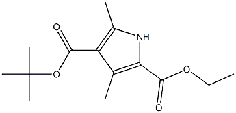 Ethyl 3,5-diMethyl-4-t-butoxycarbonylpyrrole-2-carboxylate Structure