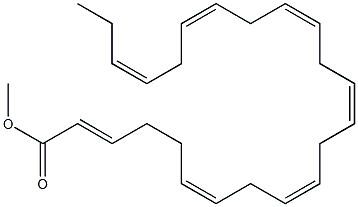 2(E),6(Z),9(Z),12(Z),15(Z),18(Z),21(Z)-TETRACOSAHEPTAENOIC ACID METHYL ESTER Structure