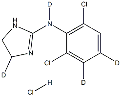 Clonidine-d4 HCl 구조식 이미지