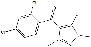 1,3-Dimethyl-4-(2,4-dichlorobenzoyl)-1H-pyrazole-5-ol Structure