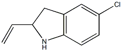 5-Chloro-2-vinyl-2,3-dihydro-1H-indole 구조식 이미지