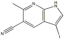 5-Cyano-3-iodo-6-Methyl-7-azaindole Structure