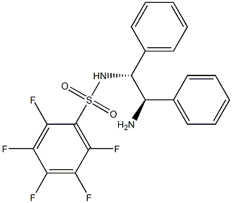 N-[(1R,2R)-2-aMino-1,2-diphenylethyl]-2,3,4,5,6-pentafluoro-BenzenesulfonaMide Structure