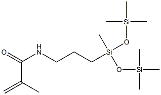 (3-METHACRYLAMIDOPROPYL)BIS(TRIMETHYLSILOXY)METHYLSILANE 구조식 이미지