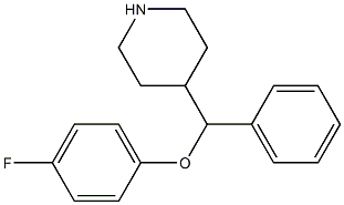 4-[(4-fluorophenoxy)phenylMethyl]piperidine 구조식 이미지