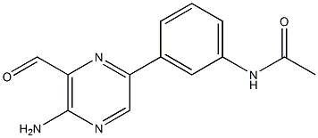 N-(3-(5-aMino-6-forMylpyrazin-2-yl)phenyl)acetaMide 구조식 이미지