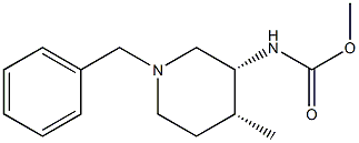 Methyl ((3R,4R)-1-benzyl-4-Methylpiperidin-3-yl)carbaMate Structure