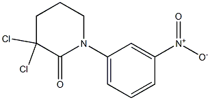 3,3-dichloro-1-(3-nitrophenyl)piperidin-2-one Structure