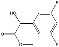 (R)-Methyl 2-(3,5-difluorophenyl)-2-hydroxyacetate Structure