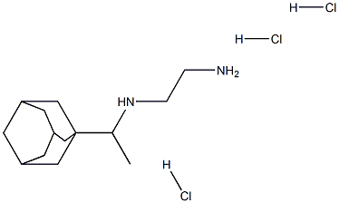 N1-(1-((3r,5r,7r)-adaMantan-1-yl)ethyl)ethane-1,2-diaMine trihydrochloride Structure