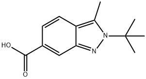 2-tert-butyl-3-Methyl-2H-indazole-6-carboxylic acid Structure