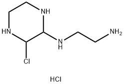 N1-(3-chloropiperazin-2-yl)ethane-1,2-diaMine hydrochloride 구조식 이미지