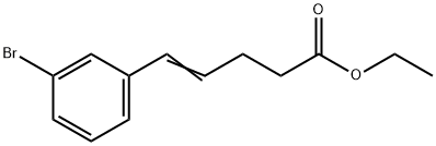 (E)-ethyl 5-(3-broMophenyl)pent-4-enoate Structure