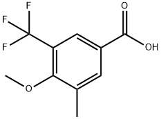 4-Methoxy-3-Methyl-5-(trifluoroMethyl)benzoic acid, 97% Structure