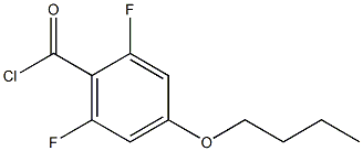 4-n-Butoxy-2,6-difluorobenzoyl chloride, 97% 구조식 이미지