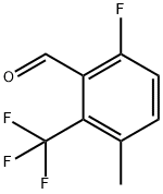 6-Fluoro-3-Methyl-2-(trifluoroMethyl)benzaldehyde, 97% 구조식 이미지