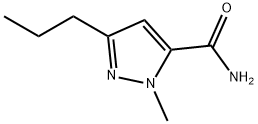 1-Methyl-3-propyl-1H-pyrazole-5-carboxamide 구조식 이미지