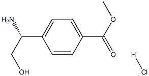 METHYL 4-((1R)-1-AMINO-2-HYDROXYETHYL)BENZOATE HCl 구조식 이미지