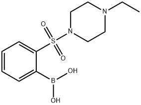 2-(4-ethylpiperazin-1-ylsulfonyl)phenylboronic acid Structure