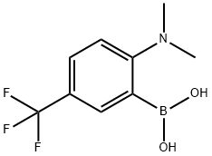 2-(diMethylaMino)-5-(trifluoroMethyl)phenylboronic acid 구조식 이미지