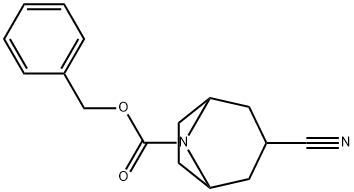 N-CBZ-3-시아노-8-아자비시클로[3.2.1]옥탄 구조식 이미지