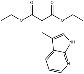 diethyl 2-((1H-pyrrolo[2,3-b]pyridin-3-yl)Methyl)Malonate Structure
