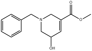 Methyl 1-benzyl-5-hydroxy-1,2,5,6-tetrahydropyridine-3-carboxylate 구조식 이미지