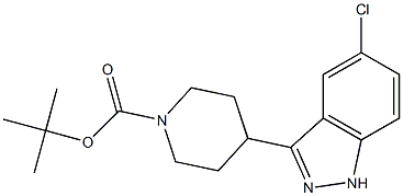 tert-butyl 4-(5-chloro-1H-indazol-3-yl)piperidine-1-carboxylate Structure
