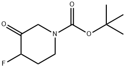 tert-butyl 4-fluoro-3-oxopiperidine-1-carboxylate Structure