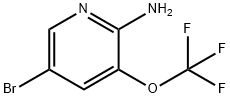 5-broMo-3-(트리플루오로메톡시)피리딘-2-아민 구조식 이미지