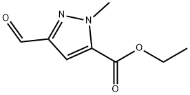 ethyl 3-forMyl-1-Methyl-1H-pyrazole-5-carboxylate 구조식 이미지