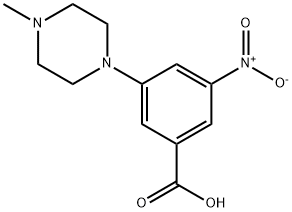 3-(4-Methylpiperazin-1-yl)-5-nitrobenzoic acid 구조식 이미지