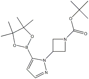 1-Boc-3-[5-(4,4,5,5-TetraMethyl-[1,3,2]dioxaborolan-2-yl)-pyrazol-1-yl]azetidine Structure