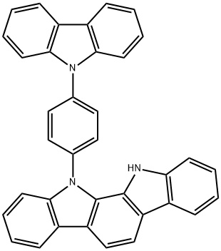 11-(4-(9H-carbazol-9-yl)phenyl)-11,12-dihydroindolo[2,3-a]carbazole 구조식 이미지