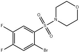 4-((2-broMo-4,5-difluorophenyl)sulfonyl)Morpholine Structure