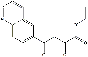 Ethyl 2,4-dioxo-4-(quinolin-6-yl)butanoate 구조식 이미지