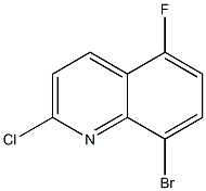 8-broMo-2-chloro-5-fluoroquinoline Structure