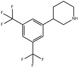 3-(3,5-bis(trifluoroMethyl)phenyl)piperidine Structure