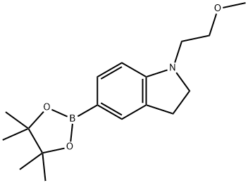 1-(2-Methoxyethyl)-5-(4,4,5,5-tetraMethyl-1,3,2-dioxaborolan-2-yl)indoline 구조식 이미지