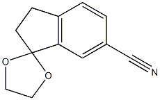 2',3'-dihydrospiro[[1,3]dioxolane-2,1'-indene]-6'-carbonitrile Structure